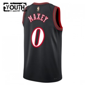Philadelphia 76ers Tyrese Maxey Nike 2025-26 Classic Edition Musta Lasten Pelipaidat Swingman
